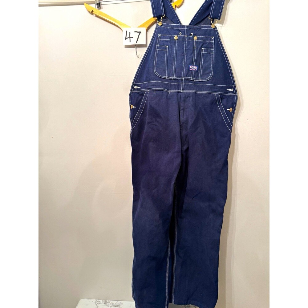 Big Smith Blue Denim Cotton Bib Overalls Workwear, Construction MPN B94009DB